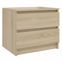 VidaXL 806200 Table de nuit et table de chevet Chêne - Vue supplémentaire 3