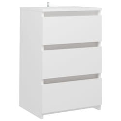 VidaXL 806211 Table de nuit et table de chevet Blanc