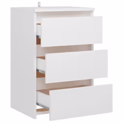 VidaXL 806211 Table de nuit et table de chevet Blanc