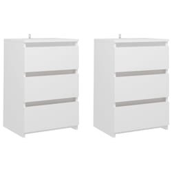 VidaXL 806212 Table de nuit et table de chevet Blanc