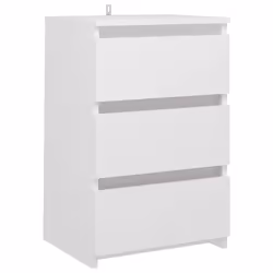 VidaXL 806212 Table de nuit et table de chevet Blanc