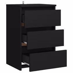 VidaXL 806214 Table de nuit et table de chevet Noir - Vue supplémentaire 5