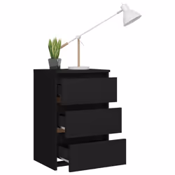 VidaXL 806214 Table de nuit et table de chevet Noir - Vue supplémentaire 6