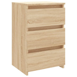 VidaXL 806217 Table de nuit et table de chevet Chêne