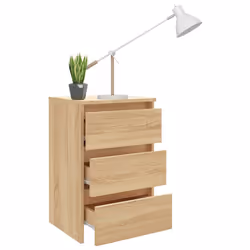 VidaXL 806218 Table de nuit et table de chevet Chêne - Vue supplémentaire 6