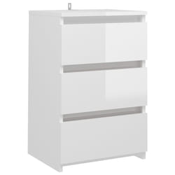 VidaXL 806223 Table de nuit et table de chevet Blanc
