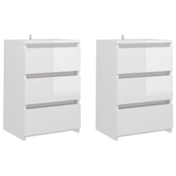 VidaXL 806224 Table de nuit et table de chevet Blanc