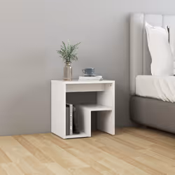 VidaXL 806328 Table de nuit et table de chevet Blanc