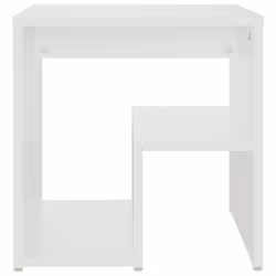 VidaXL 806329 Table de nuit et table de chevet Blanc