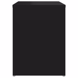 VidaXL 806330 Table de nuit et table de chevet Noir - Vue supplémentaire 4