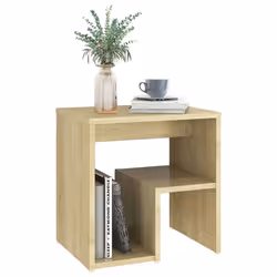 VidaXL 806335 Table de nuit et table de chevet Chêne - Vue supplémentaire 5