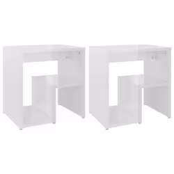VidaXL 806341, Blanc, Bois, 400 mm, 300 mm, 400 mm, 2 pièce(s)