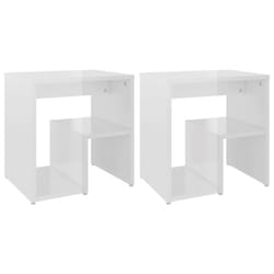 VidaXL 806341 Table de nuit et table de chevet Blanc