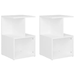 VidaXL 806347 Table de nuit et table de chevet Blanc