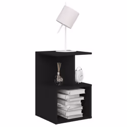VidaXL 806348 Table de nuit et table de chevet Noir
