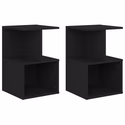 VidaXL 806349, Noir, Bois, 350 mm, 350 mm, 550 mm, 2 pièce(s)