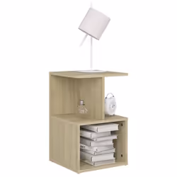 VidaXL 806353 Table de nuit et table de chevet Chêne