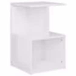 vidaXL Table de chevet blanc brillant 35x35x55 cm bois d'ingénierie - TU