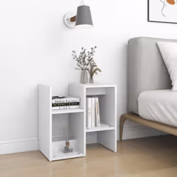 VidaXL 806364 Table de nuit et table de chevet Blanc