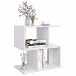 VidaXL 806364 Table de nuit et table de chevet Blanc - Vue supplémentaire 4