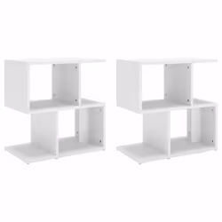 VidaXL 806365, Blanc, Bois, 500 mm, 300 mm, 515 mm, 2 pièce(s)