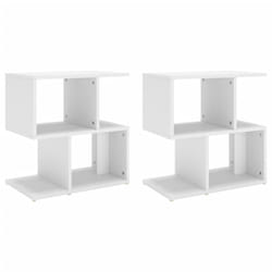 VidaXL 806365 Table de nuit et table de chevet Blanc