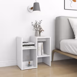 VidaXL 806365 Table de nuit et table de chevet Blanc