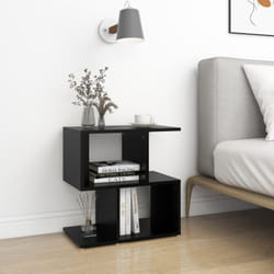 Vidaxl - Table de chevet noir 50x30x51,5 cm bois d'ingénierie