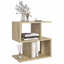 VidaXL 806370 Table de nuit et table de chevet Chêne - Vue supplémentaire 4