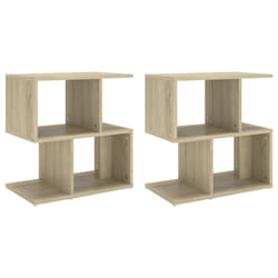 VidaXL 806371 Table de nuit et table de chevet Chêne