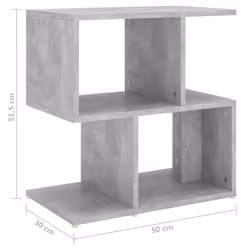 VidaXL 806372 Table de nuit et table de chevet Couleur du béton - Vue supplémentaire 7