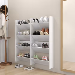 Gardez vos chaussures organisées et toujours à portée de main avec l'armoire à chaussures murale moderne ! Elle dispose d'un  ...