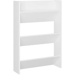 Armoire à chaussures murale Blanc 60x18x90 cm Aggloméré Vidaxl