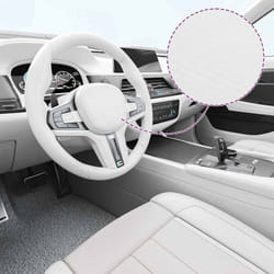Vidaxl - Films 3D de voiture 2 pcs Blanc 100x150 cm+50x150 cm Blanc