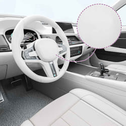 Vidaxl - Films 4D de voiture 2 pcs Blanc 100x150 cm+50x150 cm White