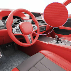 Vidaxl - Films 4D de voiture 2 pcs Rouge 100x150 cm Red