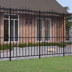 Créez une bordure sûre autour de votre propriété avec cette clôture de jardin ! Cette clôture de jardin en acier enduit de po ...