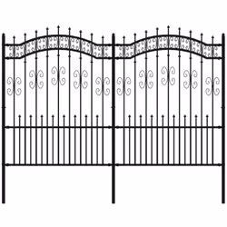 Créez une bordure sûre autour de votre propriété avec cette clôture de jardin ! Cette clôture de jardin en acier enduit de po ...