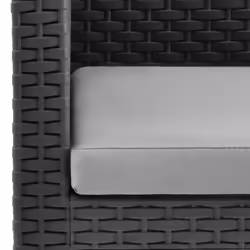 VidaXL 3079666 chaise d'extérieur Terrace Siège rembourré Polypropylène (PP), Rotin Anthracite - Vue supplémentaire 6