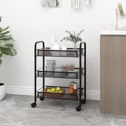 Ce chariot est parfait pour organiser et trier des objets dans la cuisine, la salle de bain, le bureau, etc. Ce chariot de mé ...