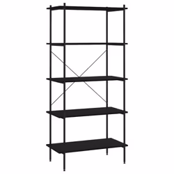 VidaXL 336347, Noir, Acier, Bois, 800 mm, 400 mm, 1630 mm
