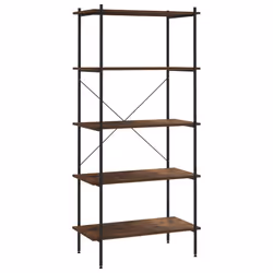 VidaXL 336349, Noir, Acier, Bois, 800 mm, 400 mm, 1630 mm