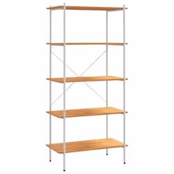 VidaXL 336350, Chêne, Blanc, Acier, Bois, 800 mm, 400 mm, 1630 mm