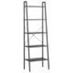 vidaXL Étagère sur pied 5 niveaux Noir 56x35x174 cm