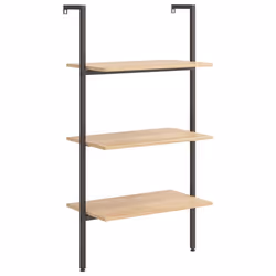 VidaXL 336379, Noir, Marron, Acier, Bois, 10 kg, 40 kg, 640 mm