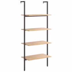 VidaXL 336382, Noir, Marron, Acier, Bois, 10 kg, 40 kg, 640 mm