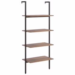 VidaXL 336383, Noir, Marron, Acier, Bois, 10 kg, 40 kg, 640 mm