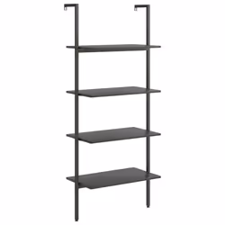 VidaXL 336384, Noir, Acier, Bois, 10 kg, 40 kg, 640 mm