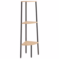 VidaXL 336388, Noir, Marron, Acier, Bois, 10 kg, 40 kg, 455 mm