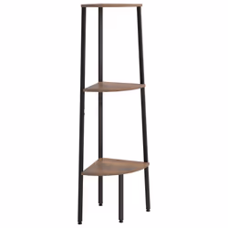 VidaXL 336389, Noir, Marron, Acier, Bois, 455 mm, 315 mm, 1200 mm